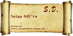 Salga Dóra névjegykártya